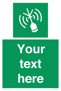 Custom sign safe condition Emergency position beacon